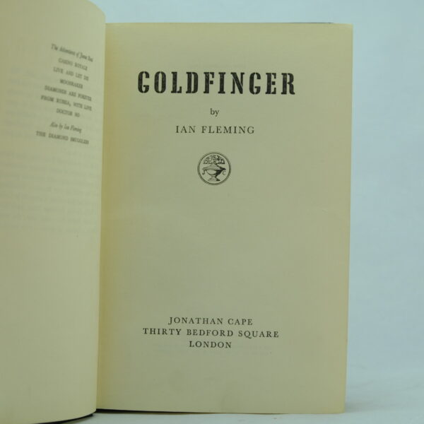 Goldfinger 1st edition 1st state by Ian Fleming signed