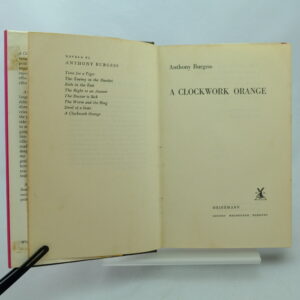 A Clockwork Orange Anthony Burgess 1st DJ