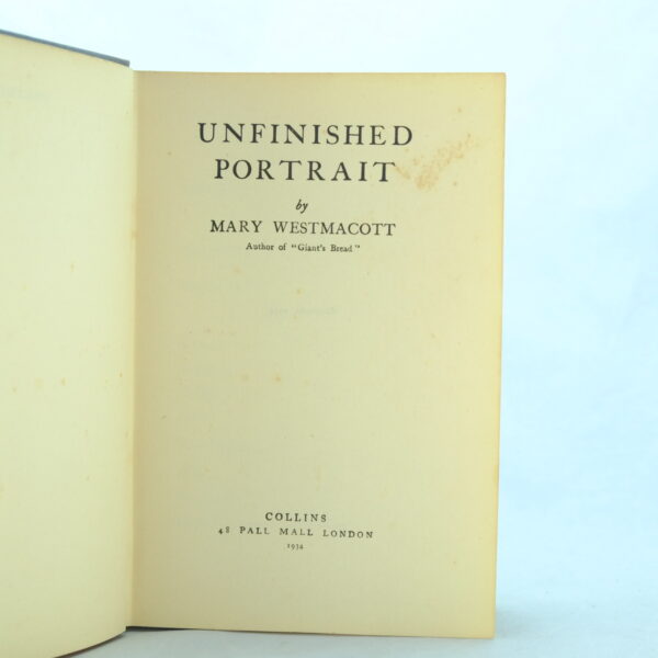 1st edition Unfinished Portrait by Mary Westmacott (Agatha Christie)