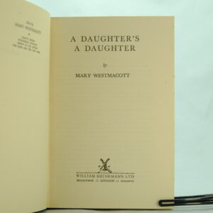 A Daughter's a Daughter by Mary Westmacott (Agatha Christie)