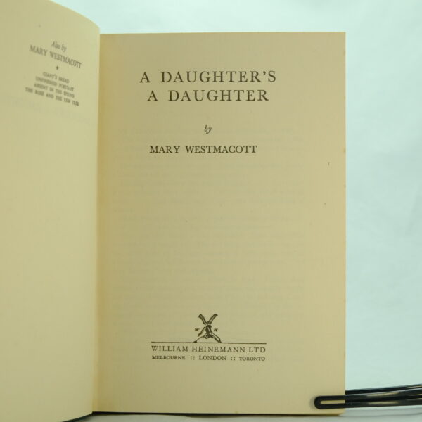 A Daughter's a Daughter by Mary Westmacott (Agatha Christie)