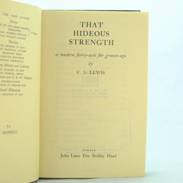 Space Trology by C S Lewis 1st editions - Out of the silent Planet, Perelandra, That Hideous Strength