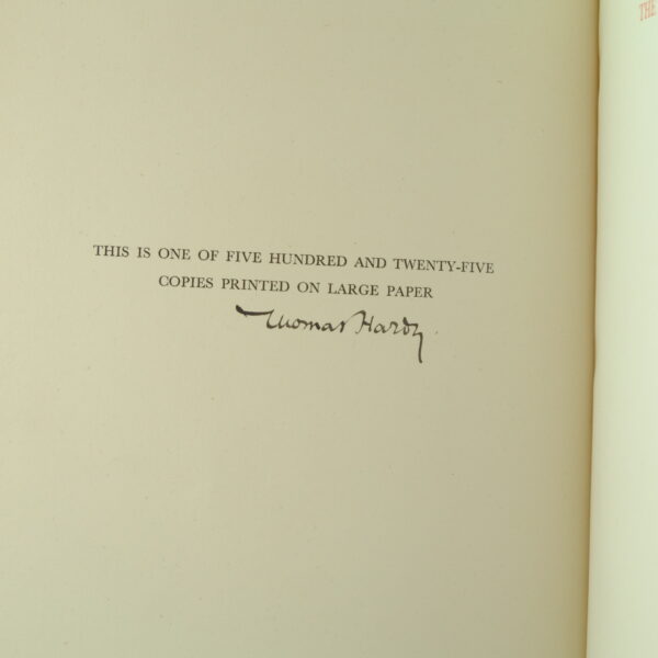 The Dynasts, 3 vols by Thomas Hardy signed (1)