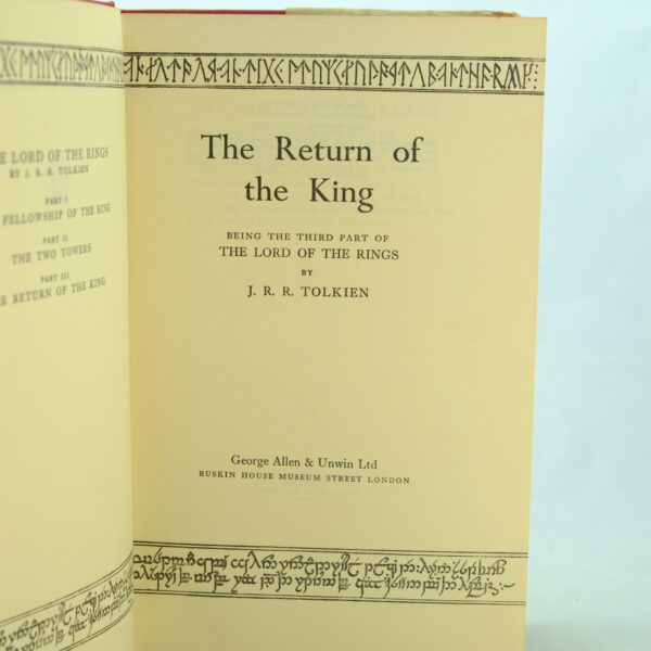 The Lord of the Rings Set 1st 7th, 5th, 3rd, J R R Tolkien