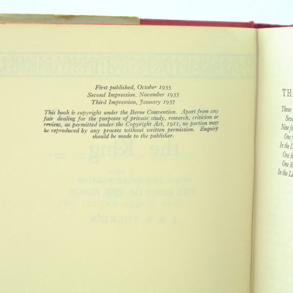 The Lord of the Rings Set 1st 7th, 5th, 3rd, J R R Tolkien