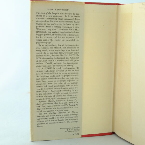 The Lord of the Rings Set 1st 7th, 5th, 3rd, J R R Tolkien