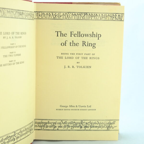 The Lord of the Rings Set 1st 7th, 5th, 3rd, J R R Tolkien