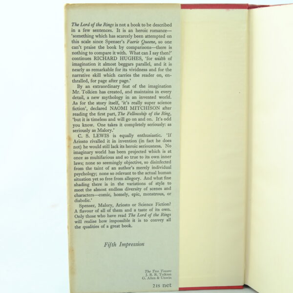 The Lord of the Rings Set 1st 7th, 5th, 3rd, J R R Tolkien