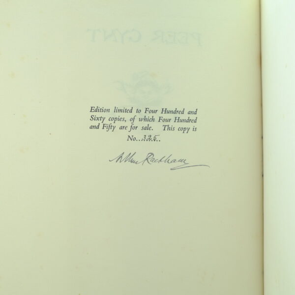 Peer Gynt Signed A Rackham