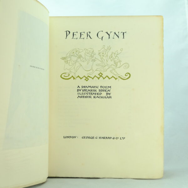 Peer Gynt Signed A Rackham