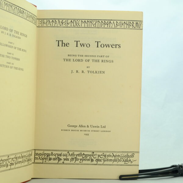 The Lord of the Rings set 3 J R R Tolkien