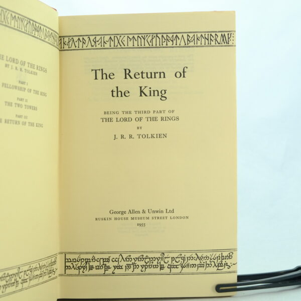 The Lord of the Rings set 3 J R R Tolkien