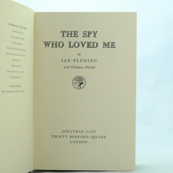 The Spy Who Loved Me Ian Fleming 1st