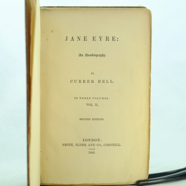 Jane Eyre 3 Vols Charlotte Bronte