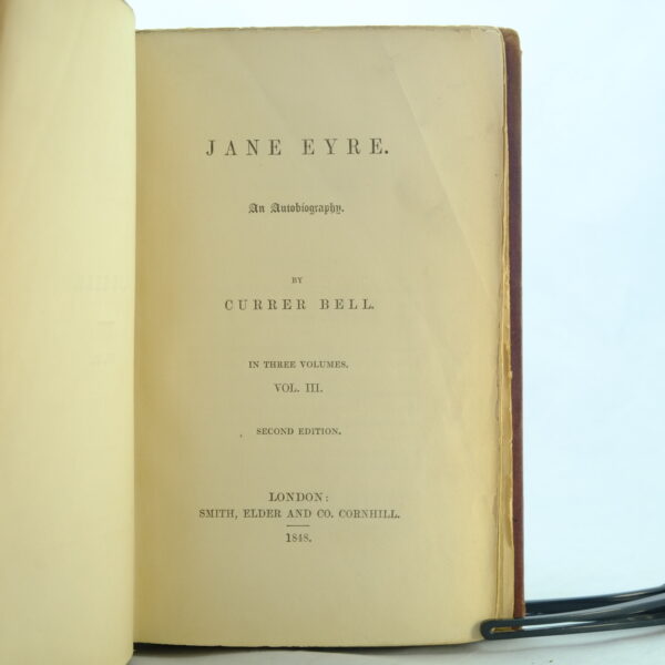 Jane Eyre 3 Vols Charlotte Bronte
