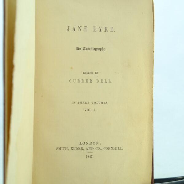 Jane Eyre 3 Vols Charlotte Bronte