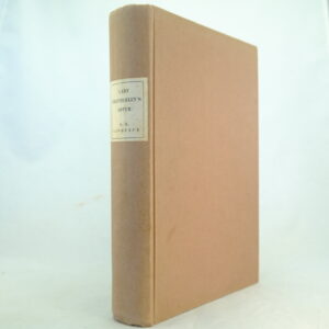 Lady Chatterley's Lover by D H Lawrence 1928 Privately Printed