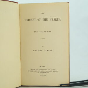 The Cricket on the Hearth by Charles Dickens