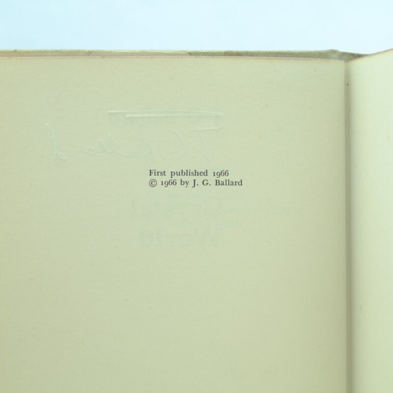 The Crystal World signed by J G Ballard