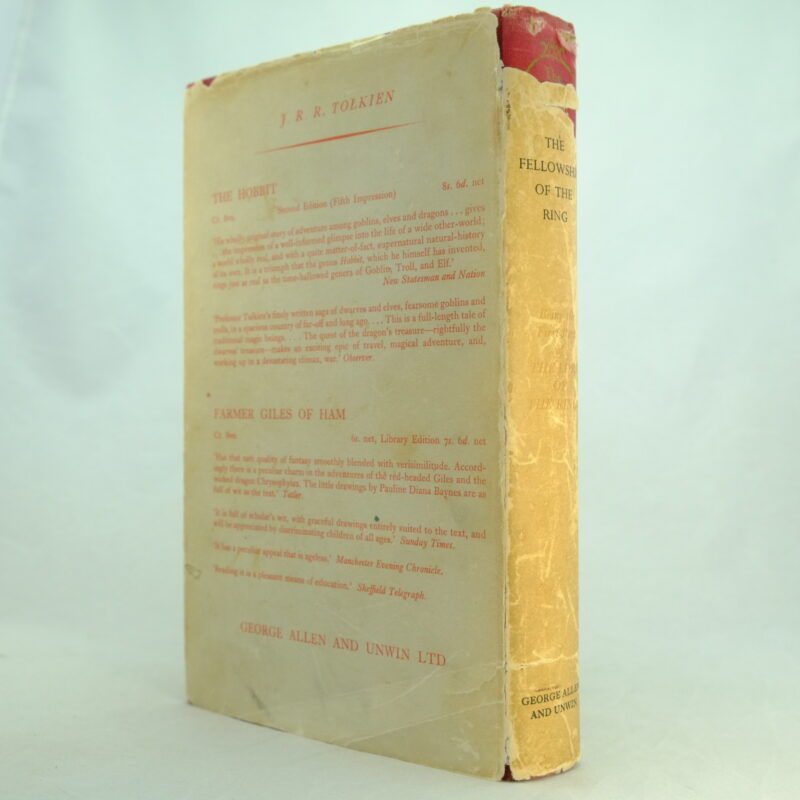 The Fellowship of the Ring 1st-5th edition by J R Tolkien