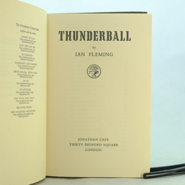 Thunderball by I. Fleming with Photograph