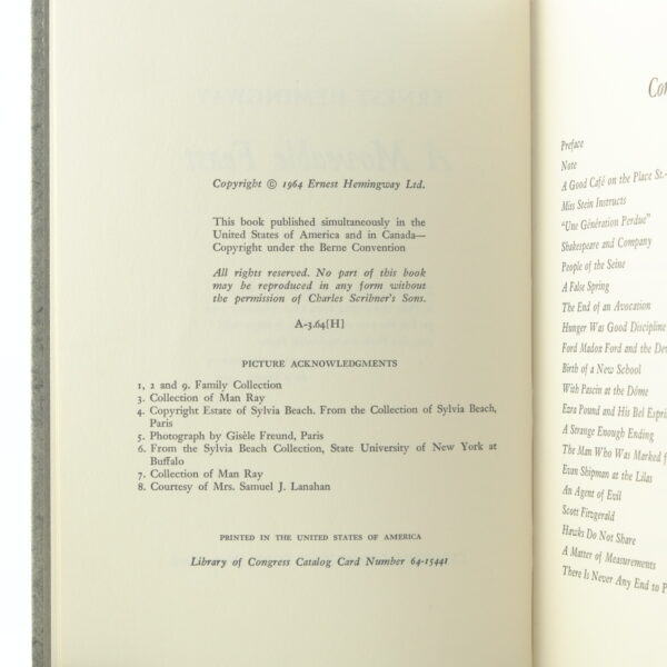 A Moveable Feast 1st edition Ernest Hemmingway (6) A Moveable Feast 1st edition Ernest Hemmingway (6)