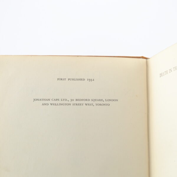 Death in the Afternoon 1st edition by Ernest Hemmingway (7) Death in the Afternoon 1st edition by Ernest Hemmingway