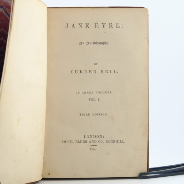 Jane Eyre by Charlotte Bronte, 3rd ed (5) Jane Eyre by Charlotte Bronte, 3rd ed