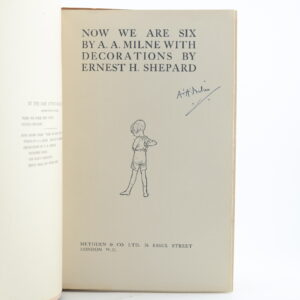 Now We Are Six by A. A. Milne signed