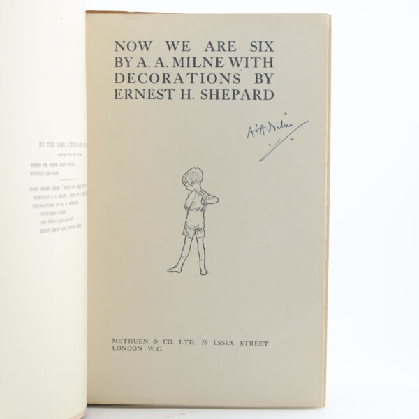 Now We Are Six by A. A. Milne signed