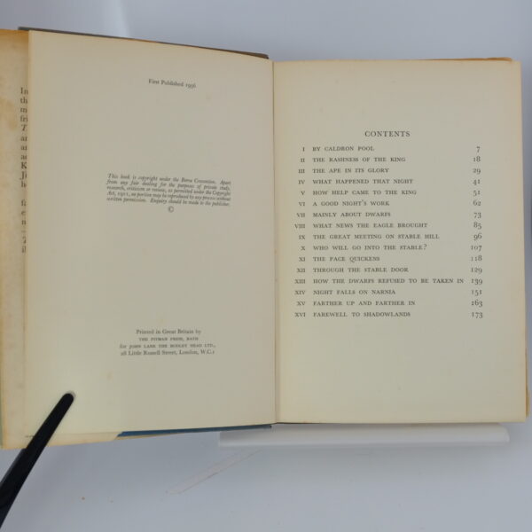 The Last Battle by C. S. Lewis 1st