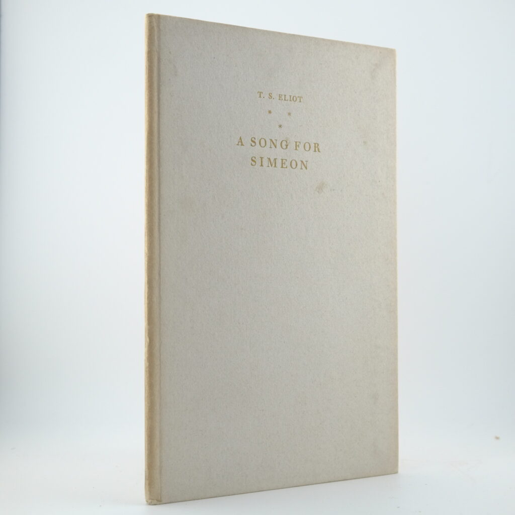 A Song for Simeon by T. S. Eliot.