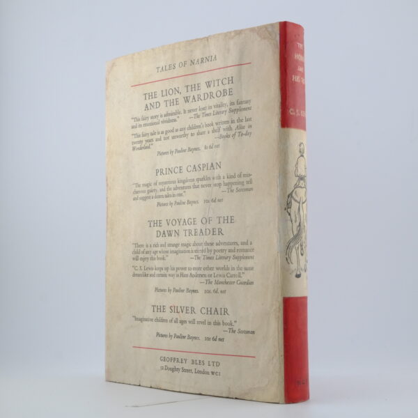 C. S. Lewis The Horse and His Boy 1st