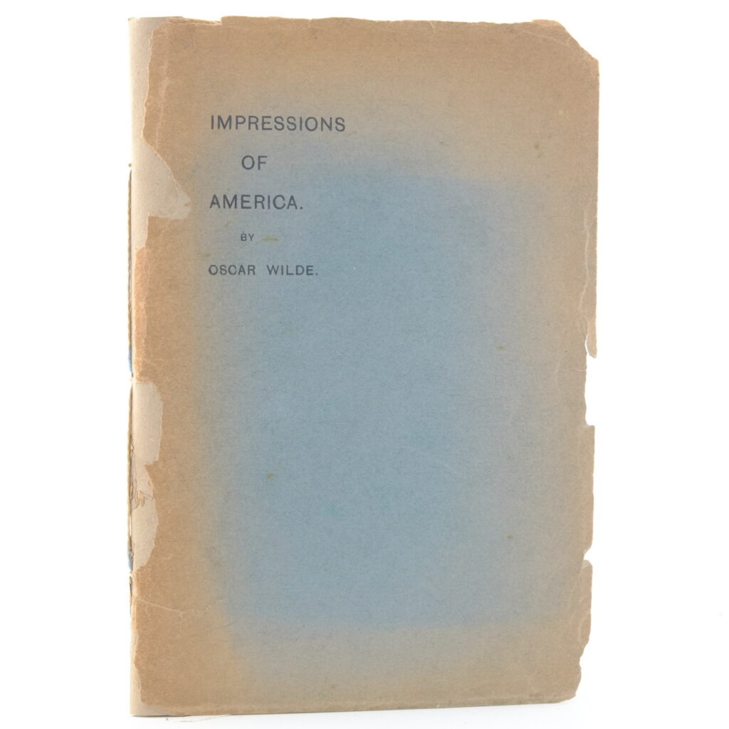 Impressions of America Oscar Wilde Limited edition