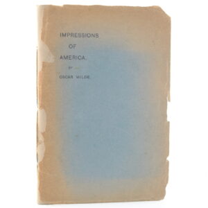 Impressions of America Oscar Wilde Limited edition
