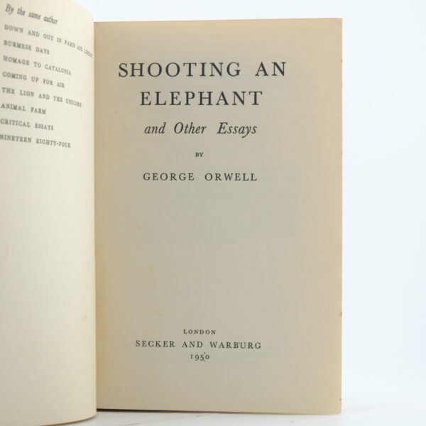 Shooting an Elephant by George Orwell 1st (5) Shooting an Elephant by George Orwell 1st