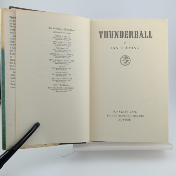 Thunderball by Ian Fleming 1st edition