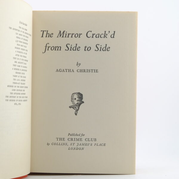 The Mirror Crack'd from Side to Side 1st edition Agatha Christie