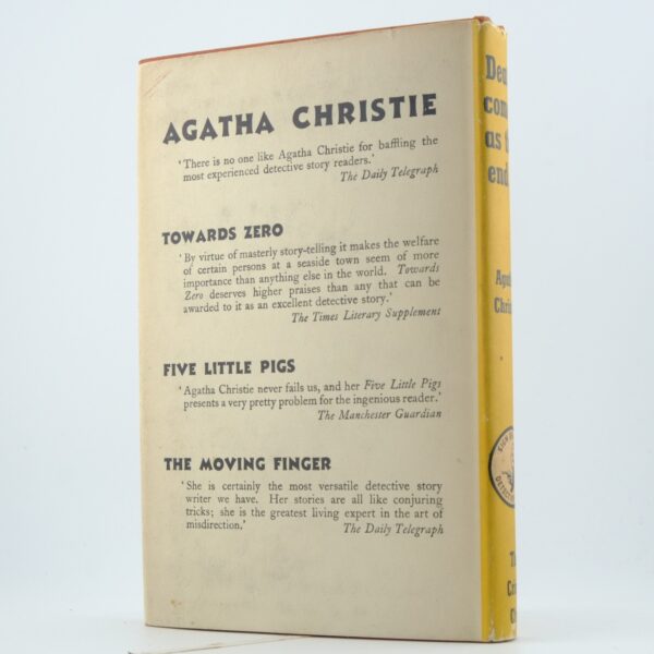 Death comes as the end Agatha Christie