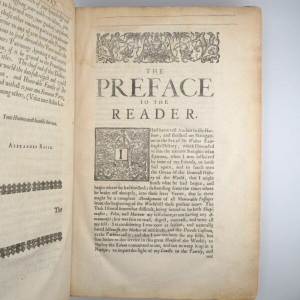 The History of the World 1st edition by Alexander Ross 1652