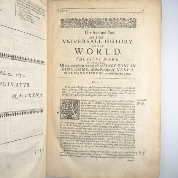 The History of the World 1st edition by Alexander Ross 1652