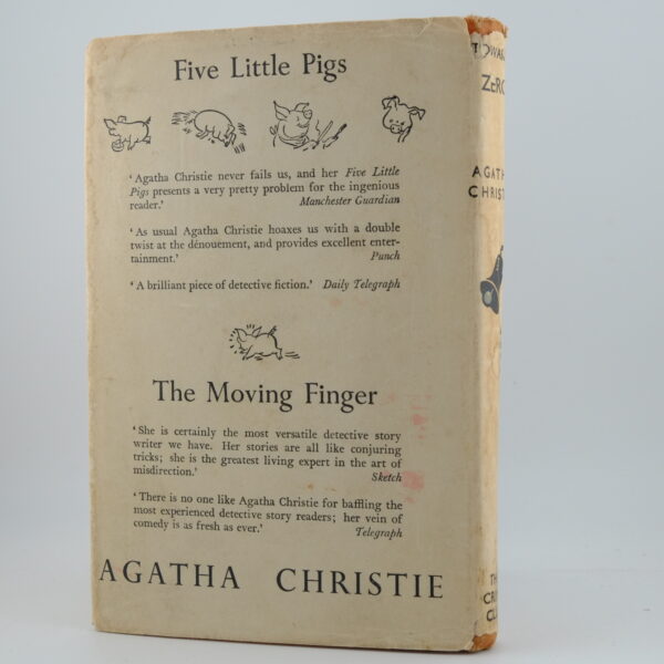 Towards Zero by Agatha Christie 1st (4) Towards Zero by Agatha Christie 1st