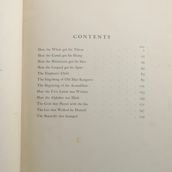 Just So Stories Rudyard Kipling 1st state