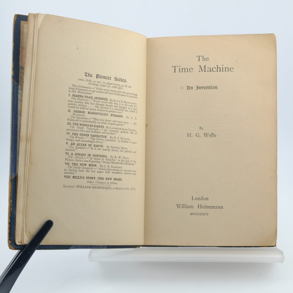 The Time Machine H G Wells later issue