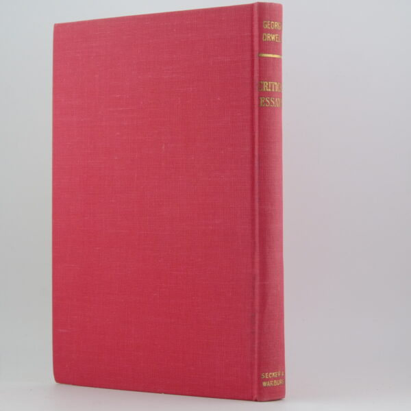 Critical Essays by George Orwell 1st (1) Critical Essays by George Orwell 1st (
