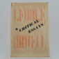 Critical Essays by George Orwell 1st (