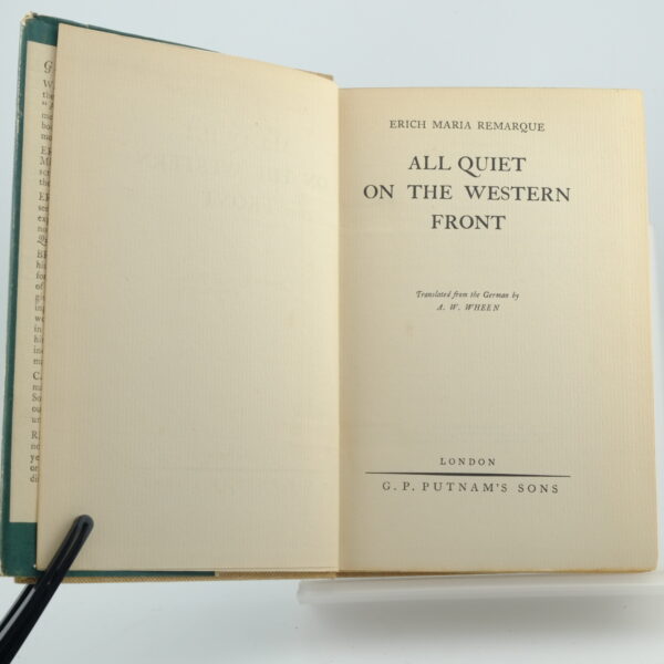 All Quiet on the Western Front by Erich Maria Remarque